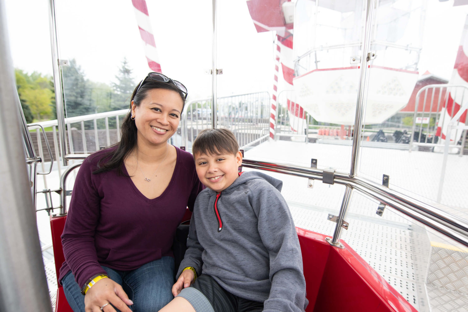 Ferris Wheel Mom And Son