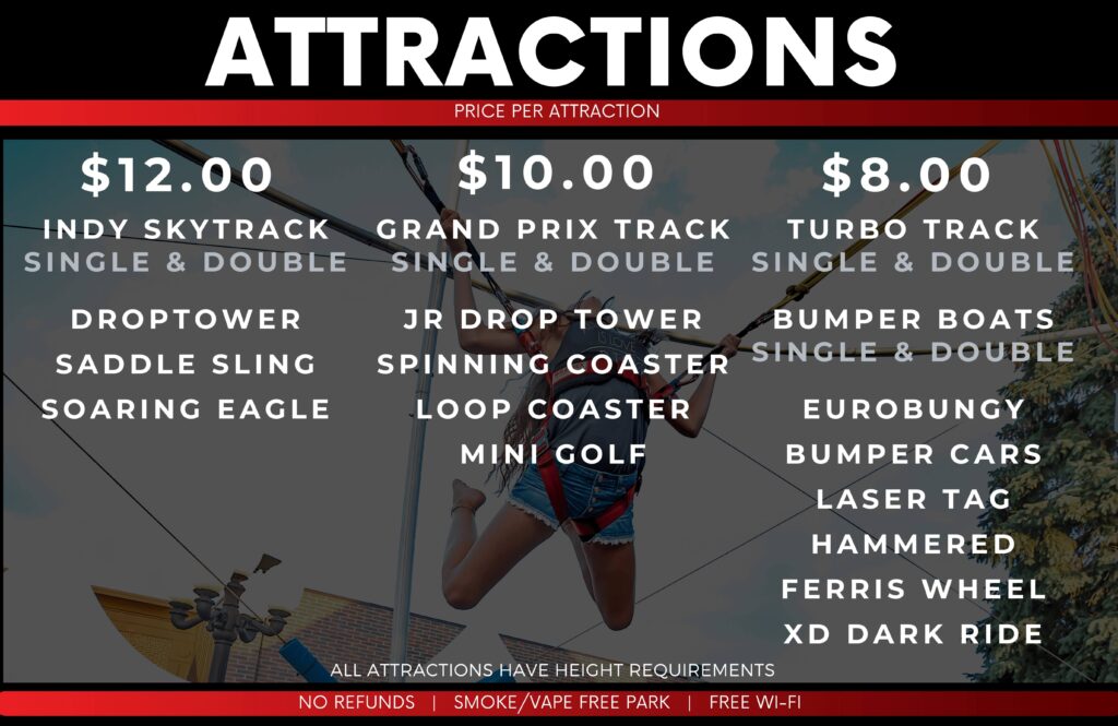 Attraction Pricing 2024