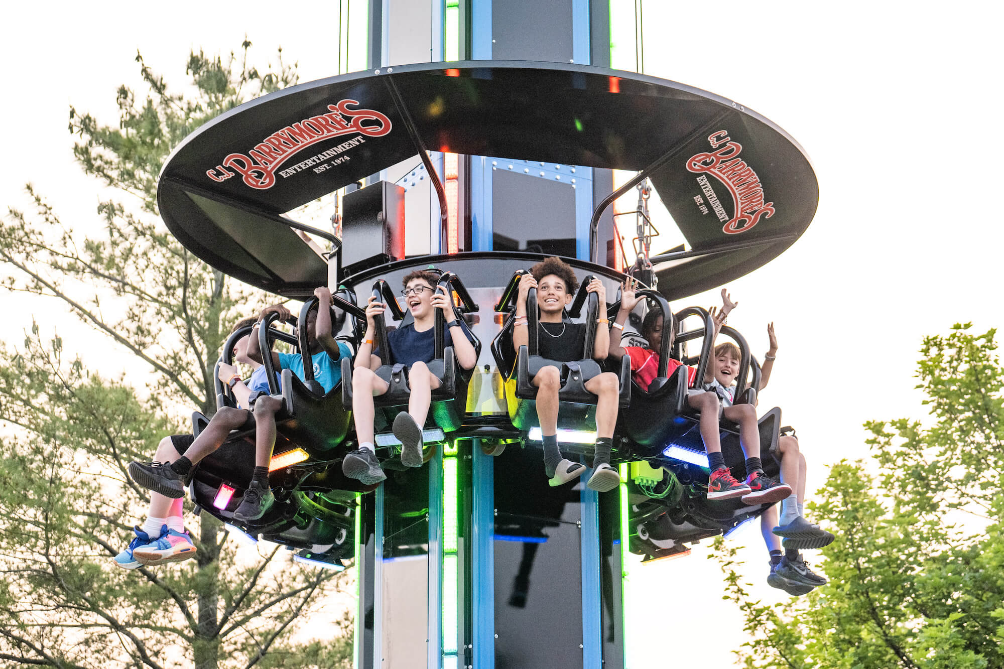 Jr. Drop Tower at CJ Barrymore's Family Entertainment Center