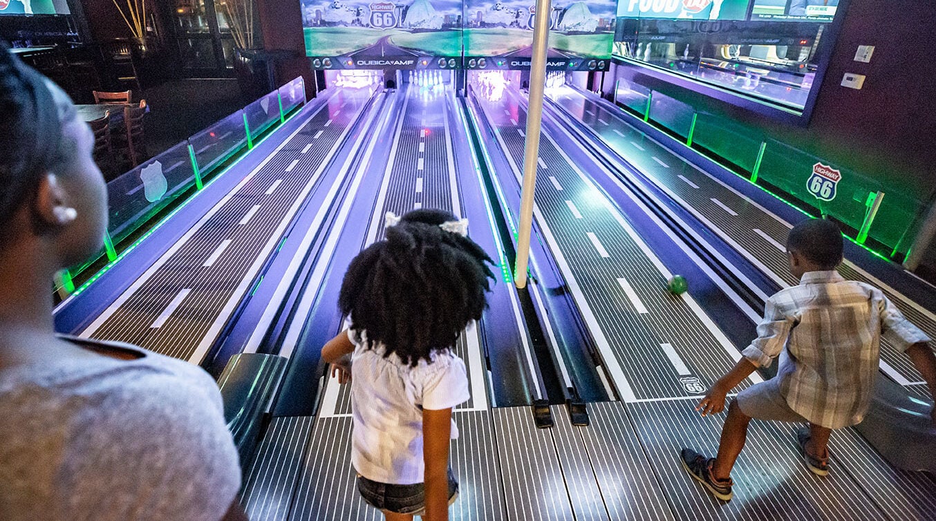 Mini Bowling at CJ Barrymore's Family Entertainment Center