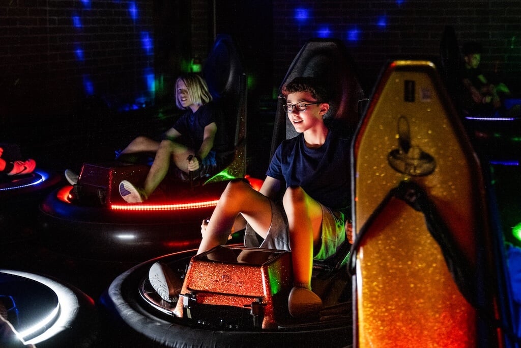 Bumper Cars at CJ Barrymore's Family Entertainment Center